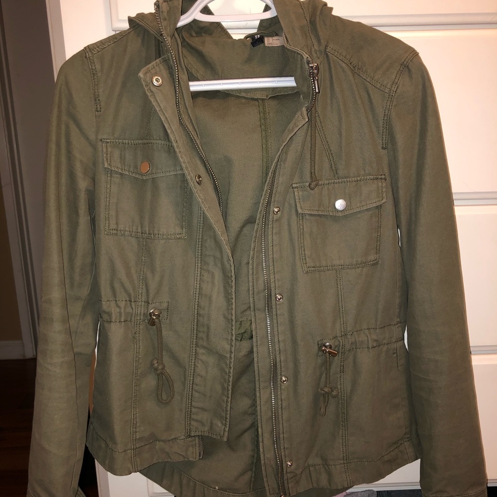 H & M army green jacket